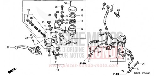 HAUPTBREMSZYLINDER, VORNE VTR1000F3 de 2003